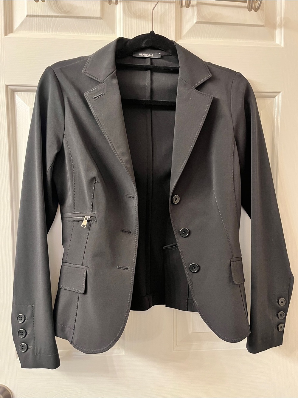 Black Women's Tailored Blazer Jacket by Beatrice